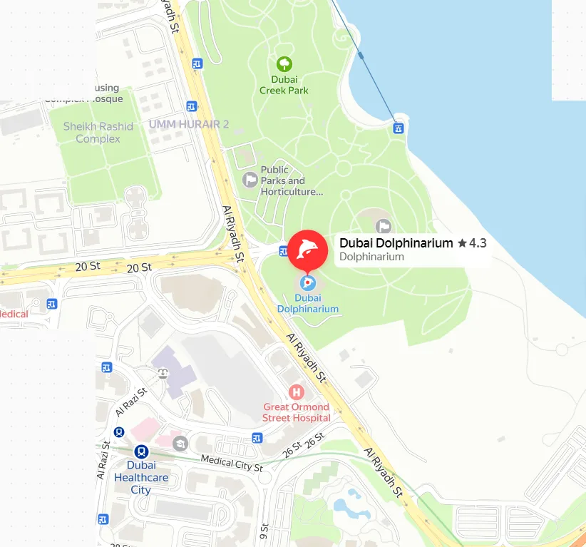 Dubai Dolphin Park on map